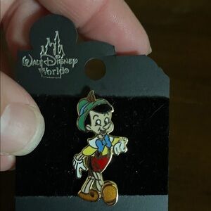 Disney Pinocchio Character Pin with Red and Blue Accents